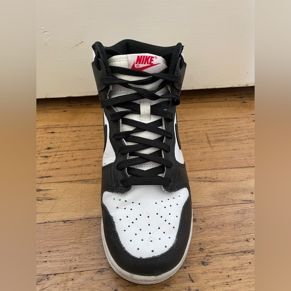 Nike panda Black and White High-Top Sneakers - Picture 6 of 11